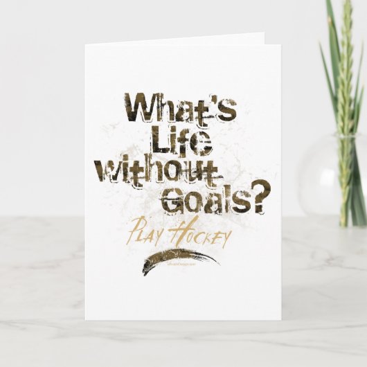 ゴールなしの生活（ホッケー） カード (正面)