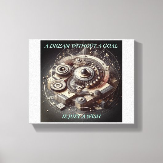 ゴールのない夢は願いだ キャンバスプリント (正面)