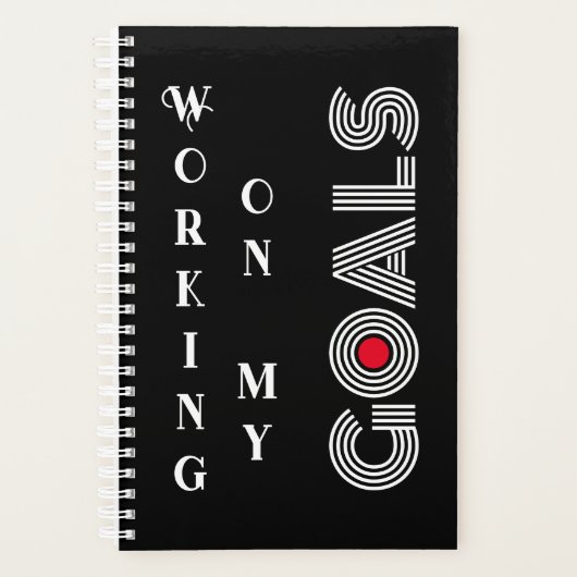 ゴールのやる気を起こさせる表紙 プランナー手帳 (正面)