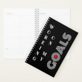 ゴールのやる気を起こさせる表紙 プランナー手帳 (ディスプレー)