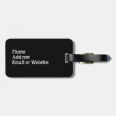 ゴールのクールなヴィンテージのグランジなフットボール ラゲッジタグ (裏面横)