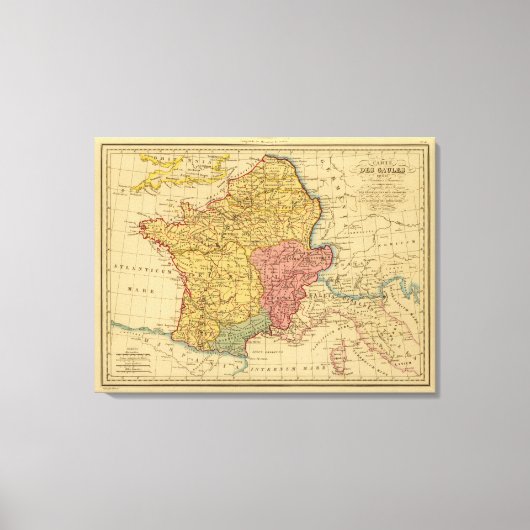 ゴールの地図 キャンバスプリント (正面)