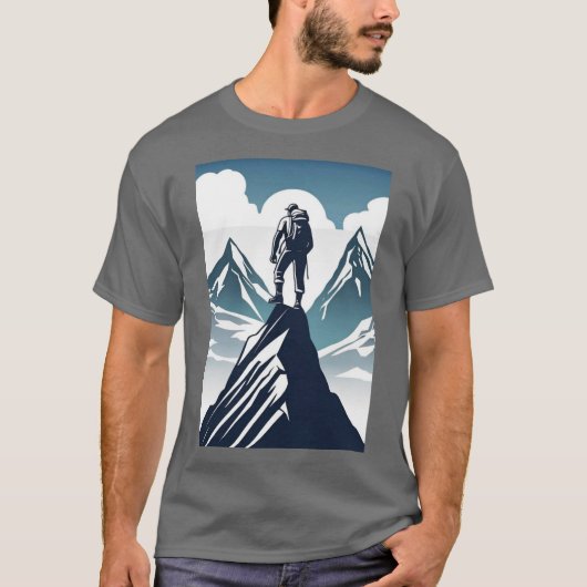 ゴールの獲得：成功に向けて上昇 Tシャツ (正面)