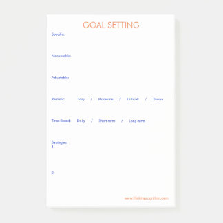 ゴールの配置 ポストイット