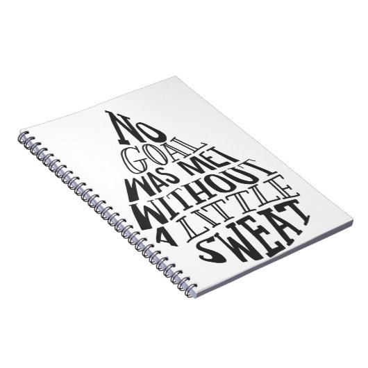 ゴールは少し汗なしでは達成されませんでした ノートブック (右側)