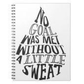 ゴールは少し汗なしでは達成されませんでした ノートブック (正面)