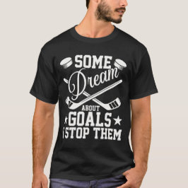 ゴールへの夢 ホッケー Tシャツ