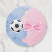 ゴールまたは弓のジェンダーは感謝していあなたのラベル フェイバータグ (裏面)