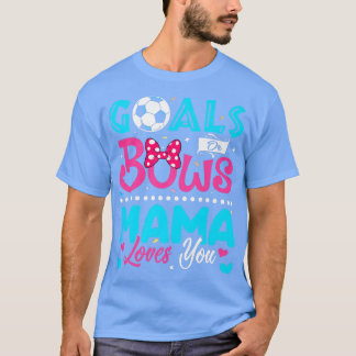 ゴールまたは弓マおもしろいマ愛あなた性別Bを明かす Tシャツ