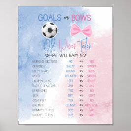 ゴールまたは弓老妻の物語の性別の徴候を明らかにする ポスター