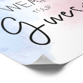 ゴールまたは弓衣服あなたの推測の性別を明らかにするパーティー ポスター (角)