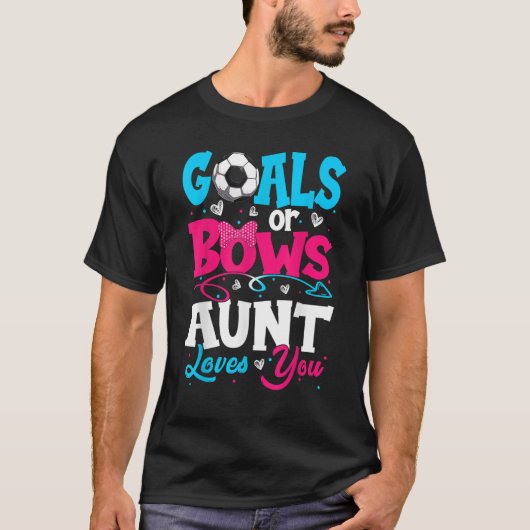 ゴールまたはBow Keeperの性別の叔母はあなたを愛するrevea Tシャツ (正面)