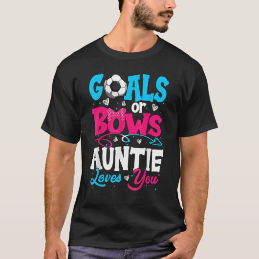 ゴールまたはBow Keeper Of Gender Auntie Loves You Rev Tシャツ (正面)