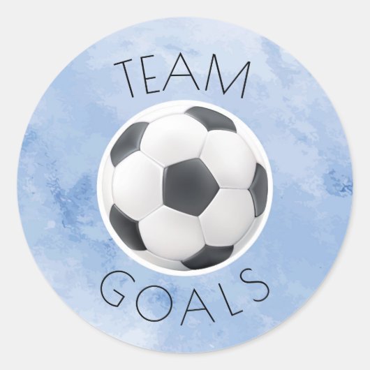 ゴールまたはBowsチームのゴール ラウンドシール (正面)