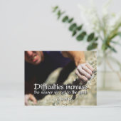 ゴールやる気を起こさせるはがき ポストカード (スタンド正面)