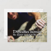 ゴールやる気を起こさせるはがき ポストカード (正面/裏面)