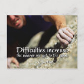 ゴールやる気を起こさせるはがき ポストカード (正面)