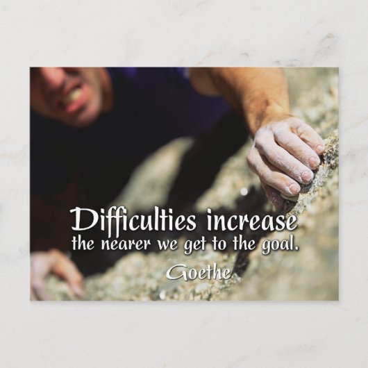 ゴールやる気を起こさせるはがき ポストカード (正面)