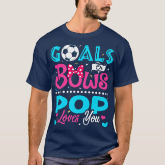 ゴールや弓おもしろいは愛しポップ・アートのて性別Baを明かす Tシャツ