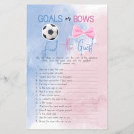 ゴールや弓はゲスト性別を見つけるゲームを明らかにする