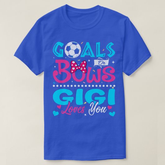 ゴールや弓ギジおもしろい愛あなた性別Bを明かす Tシャツ (デザイン正面)