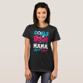 ゴールやBow Keeper Of Gender Mama Loves You Revea Tシャツ (正面フル)