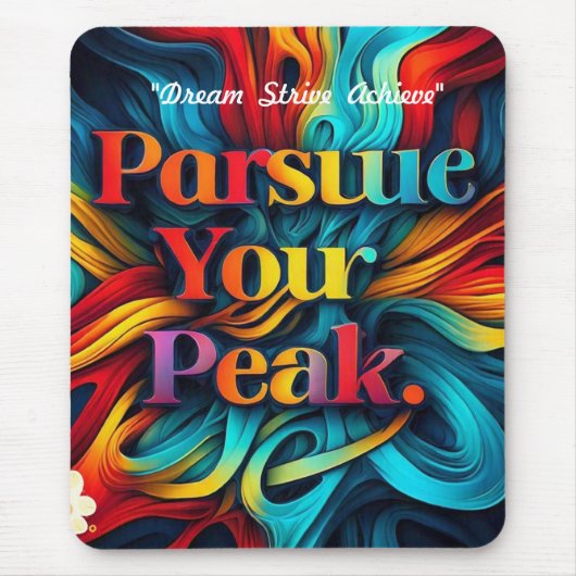 「ゴールを上げる」 マウスパッド (正面)