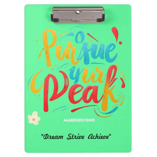 「ゴールを上に」 クリップボード (正面)