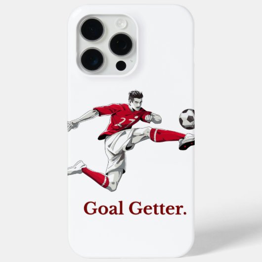 ゴールを決める" サッカーアクションフォンケース Case-Mate iPhoneケース (裏面)
