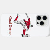 ゴールを決める" サッカーアクションフォンケース Case-Mate iPhoneケース (裏面 (横))