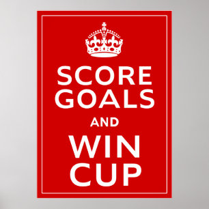 ゴールを記録し、コップの~イギリスFootieに勝って下さい ポスター