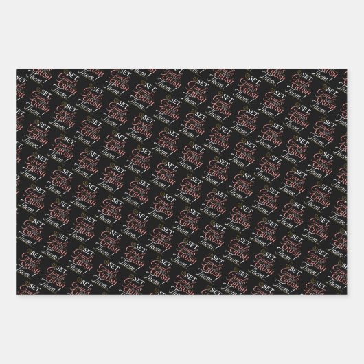 ゴールを設定して粉砕する引用文 ラッピングペーパーシート (正面3)