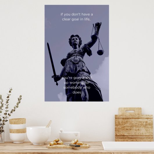 ゴールを設定やる気を起こさせるするウォールアート ポスター (キッチン)