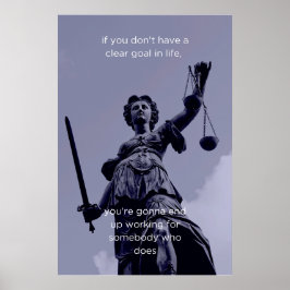 ゴールを設定やる気を起こさせるするウォールアート ポスター