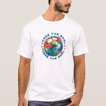 "ゴールを追え サッカーTシャツ"