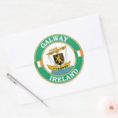 ゴールウェイアイランドサークルエンブレム ラウンドシール (封筒)