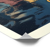 ゴールウェイアイルランドレトロアイリッシュランドマーク ポスター (角)