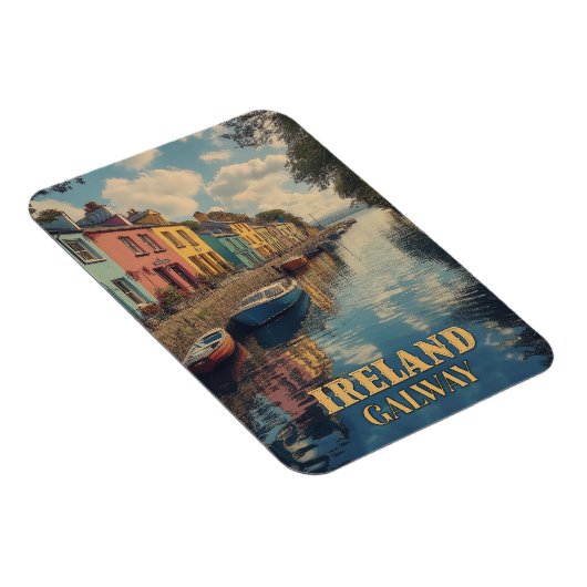 ゴールウェイアイルランドレトロアイリッシュランドマーク マグネット (右側)