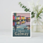 ゴールウェイアイルランドヴィンテージ有名なトラベルプレイス ポストカード (スタンド正面)