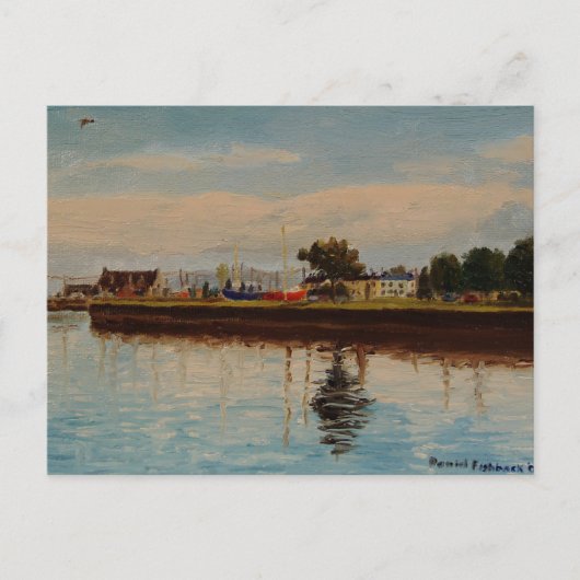 ゴールウェイシティアイルランドの風光明媚な港 ポストカード (正面)