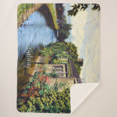 ゴールウェイシティアイルランドシーニックカナルビュー シェルパブランケット (正面)