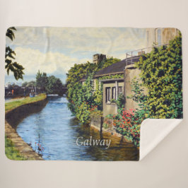 ゴールウェイシティアイルランドシーニックカナルビュー シェルパブランケット