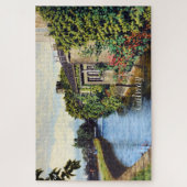 ゴールウェイシティアイルランドシーニックカナルビュー ジグソーパズル (縦)