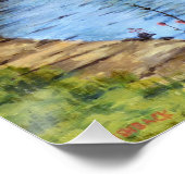 ゴールウェイシティアイルランドシーニックカナルビュー ポスター (コーナー)