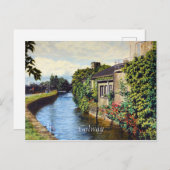 ゴールウェイシティアイルランドシーニックカナルビュー ポストカード (正面/裏面)