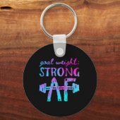 ゴールウェイトストロングAfトレーニング やる気を起こさせる キーホルダー (正面)