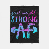 ゴールウェイトストロングAfトレーニング やる気を起こさせる フリースブランケット (正面)