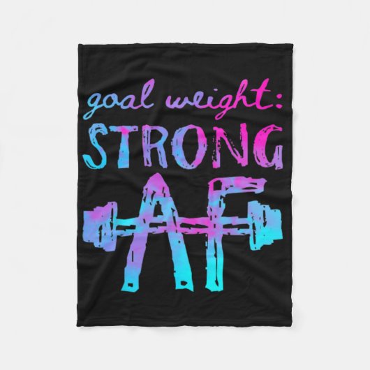 ゴールウェイトストロングAfトレーニング やる気を起こさせる フリースブランケット (正面)