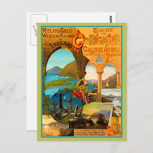 ゴールウェイ旅行のポスター ポストカード (正面/裏面)