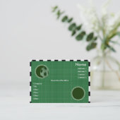 ゴールウォールプロファイルカード 名刺 (スタンド正面)